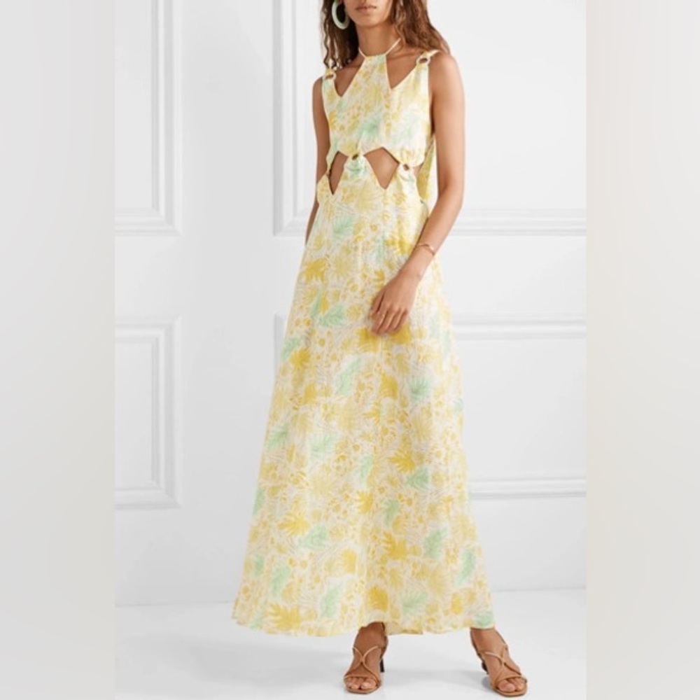 Cult Gaia Sabine Maxi Linen Dress